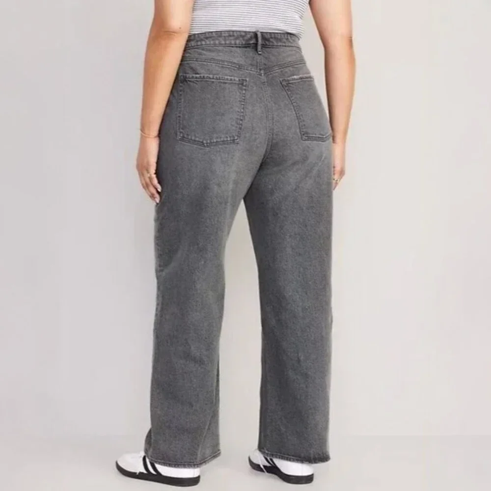 Old Navy Extra High-Rise Sky-Hi Wide Leg Button Fly Jeans - NWT! - Picture 4 of 7